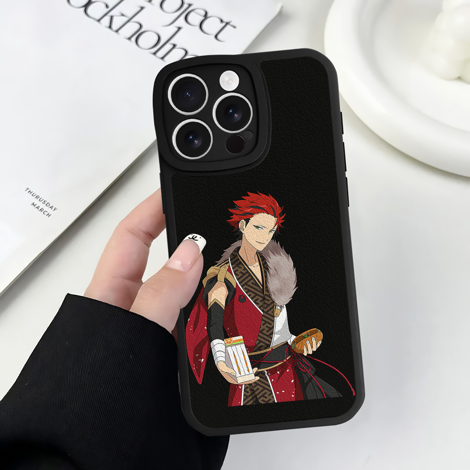 （画像用） あんさんぶるスターズ! Ensemble Stars 【iPhone 16シリーズ対応】シリコンスマホケース（レザー調） 材質：シリコン